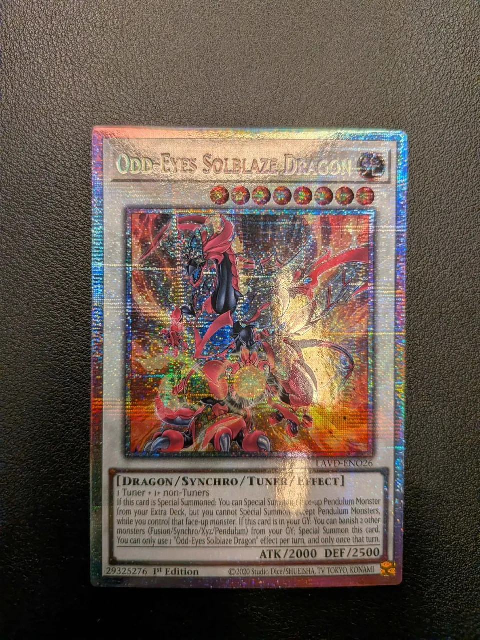 Yu-Gi-Oh | Odd-Eyes Solblaze Dragon | LAVD-ENO26 | Starlight Rare | 1st Edition