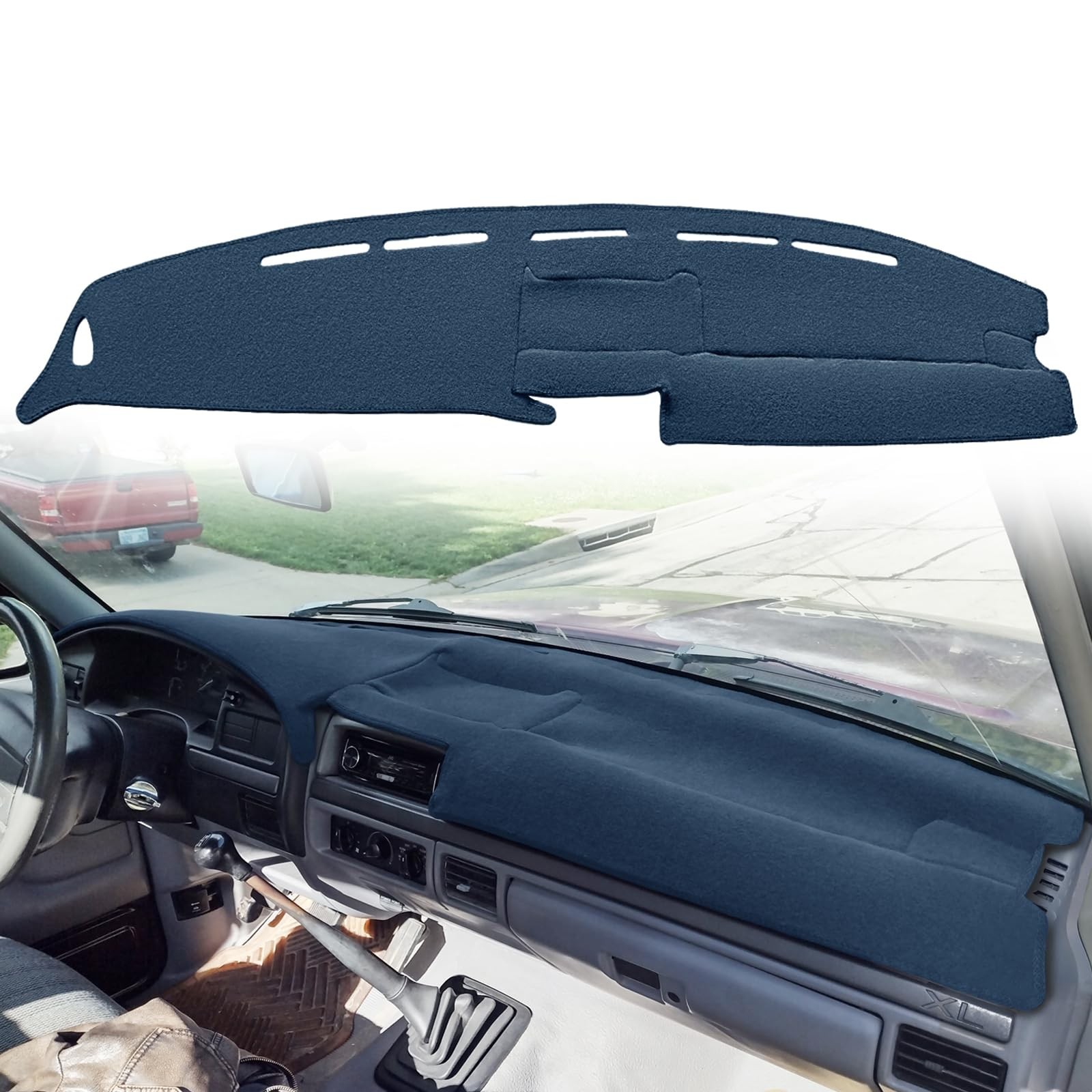 Yiz Dash Cover Mat for Ford F150 F250 F350 Bronco 1992-1997(Navy Blue) J20 | ...