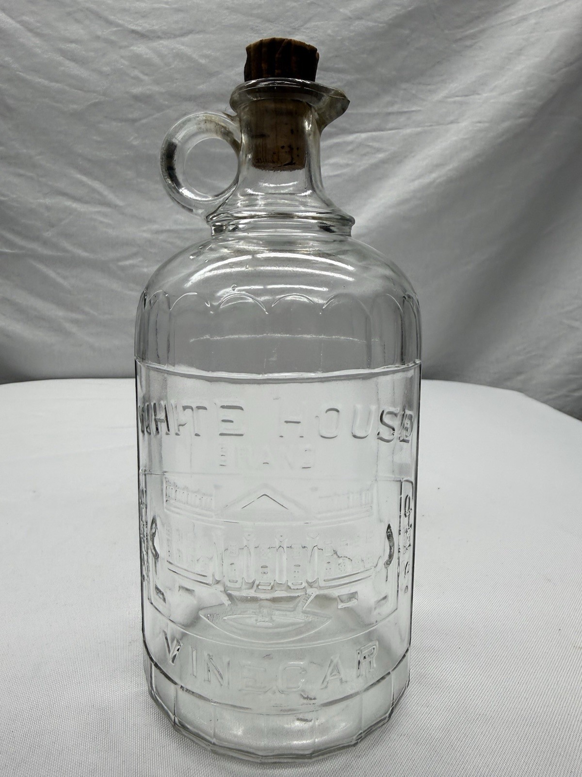 Antique White House Vineagar Handled Bottle 