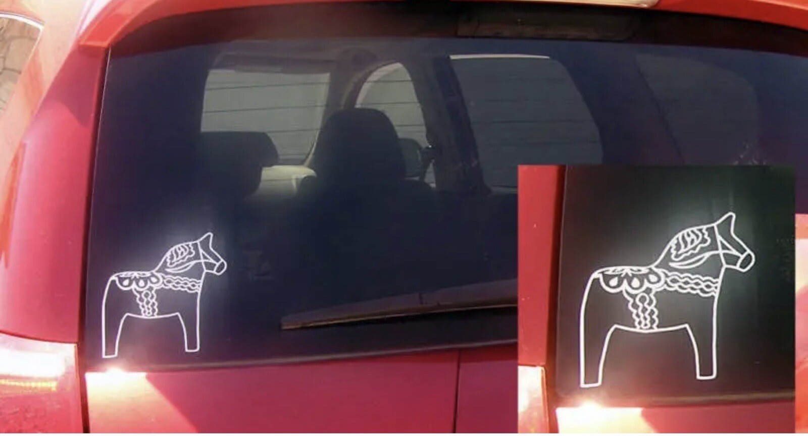 SWEDISH DALA HORSE SCANDINAVIAN Vinyl Sticker Car Decal 3 Inches