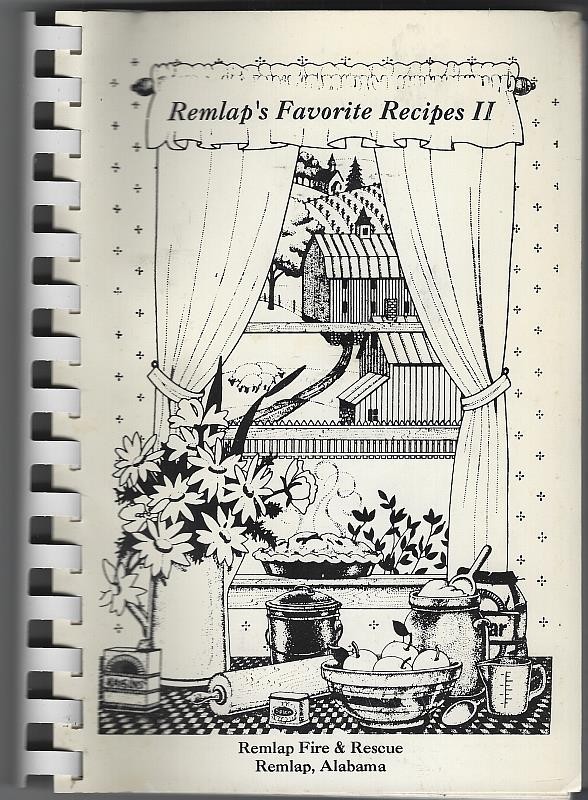 Remlap\'s Favorite Recipes II 1991 Fire and Rescue Alabama Vintage Cookbook