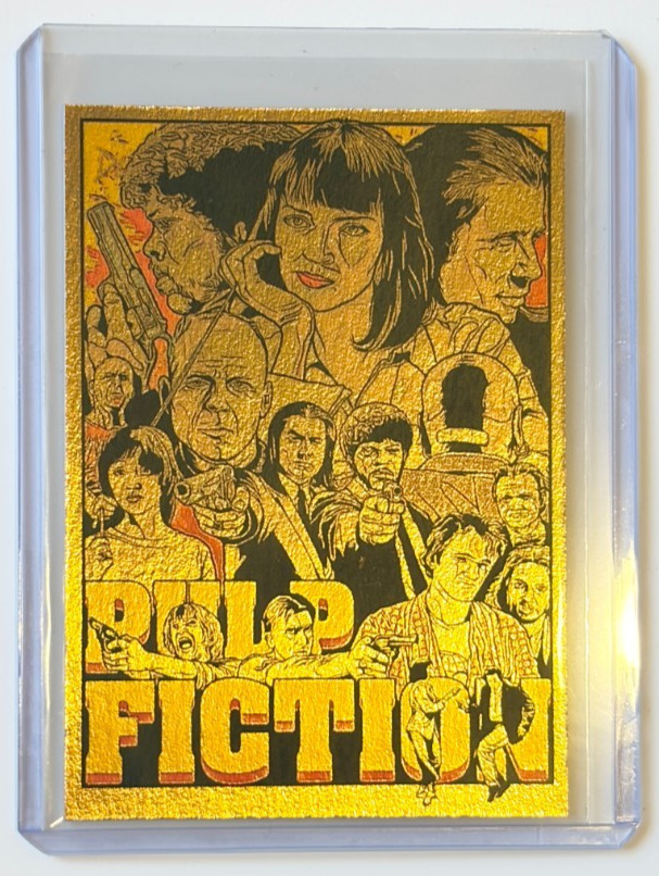 Pulp Fiction Gold Plated Artist Signed \