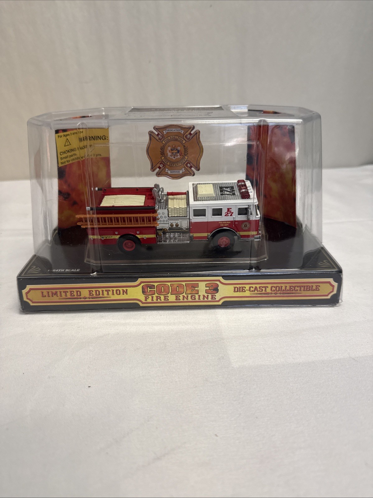 Code 3 Limited Edition Fire Engine Die-Cast Collectible (Engine 27) Code 3 Limited Edition Fire Engine Die-Cast Collectible (Engine 27)