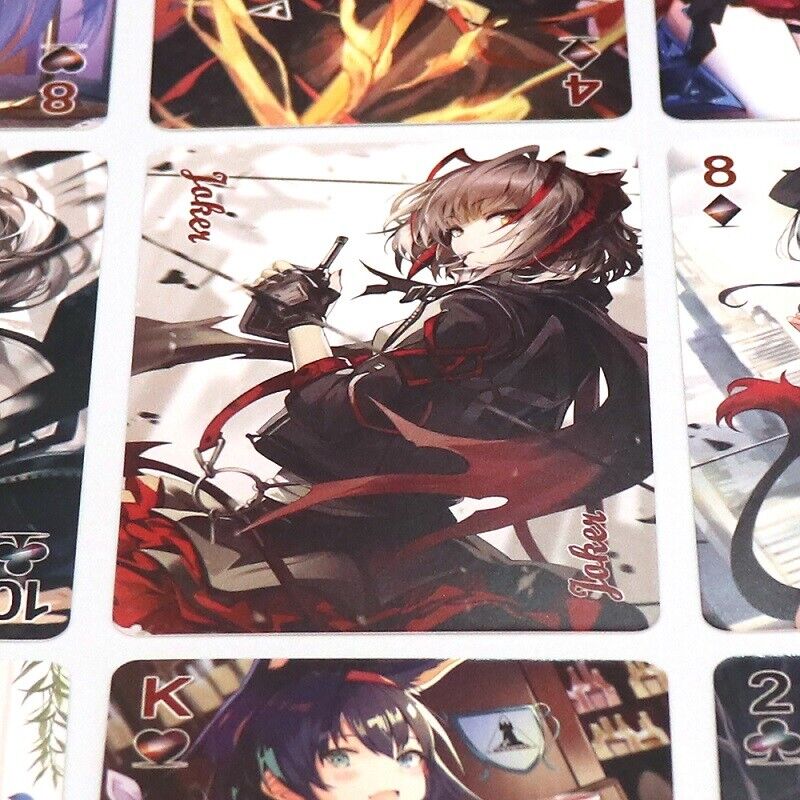 Arknights Anime Collection Card Playing Game Cards Girls Game Cards Poker 