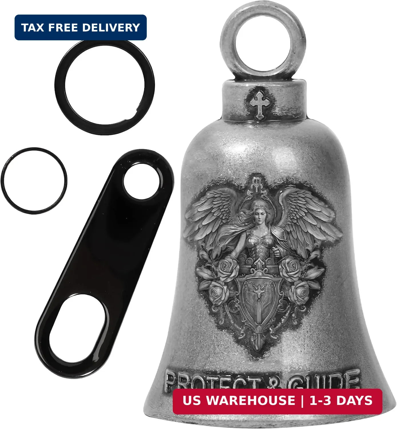 Guardian Bell Motorcycle for Bikers, Guardian Angel Gremlin Bells Gift