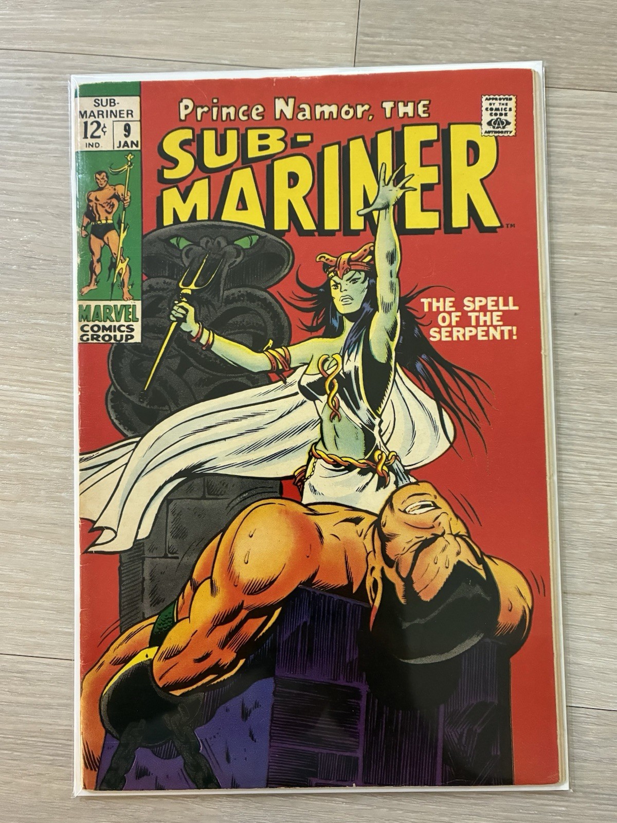 Sub-Mariner #9 Marvel Comics 1968 1st Naga and Serpent Crown 🔑