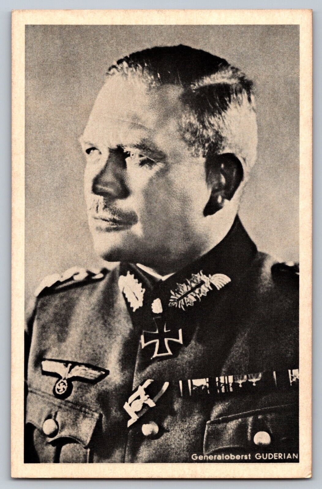 Military WW2 Germany Heinz Wilhelm Guderian Panzer and Blitzkrieg Photo Postcard