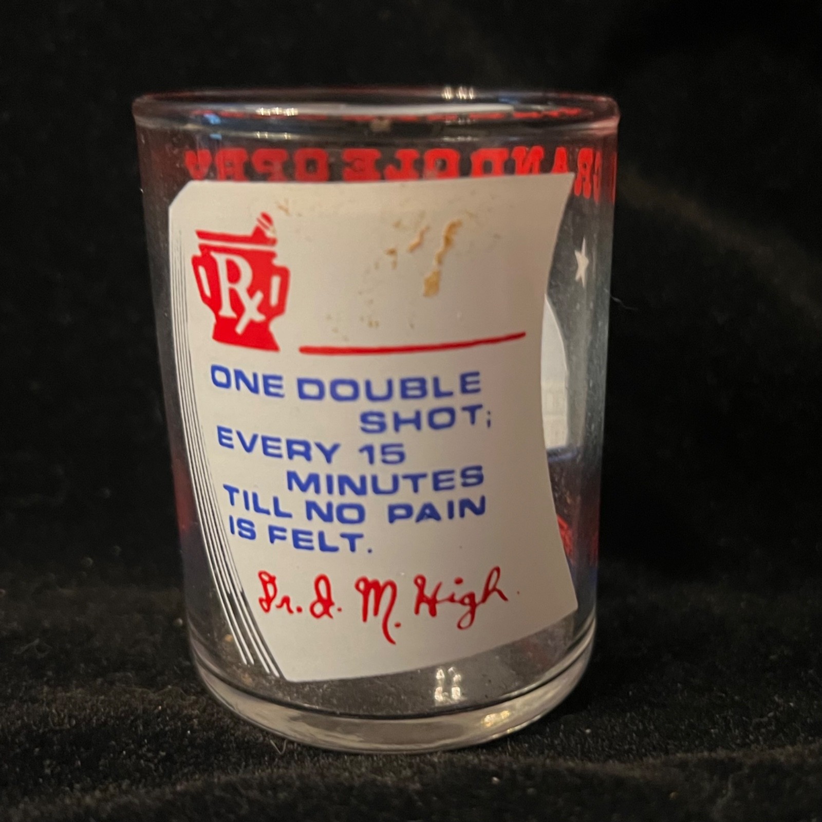 Vintage Grand Ole Opry Shot Glass Dr IM High Nashville TN Opryland