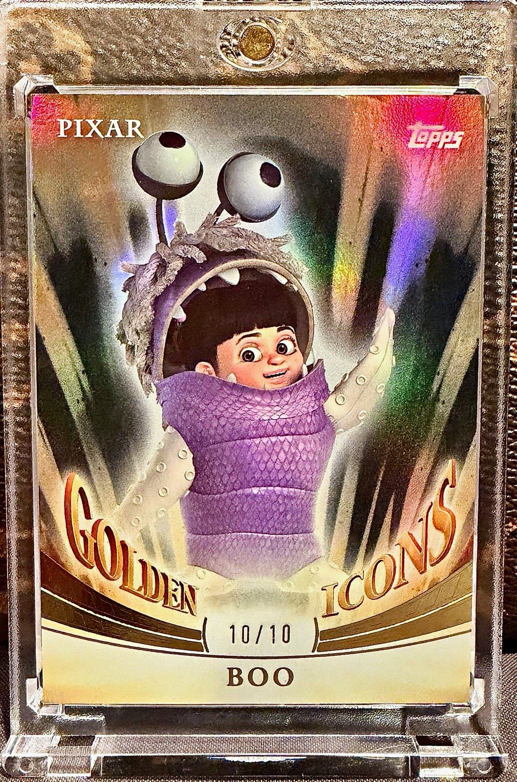 2025 Topps Disney Pixar Golden Icons Boo Insert 10/10 Monsters Inc. GI-22