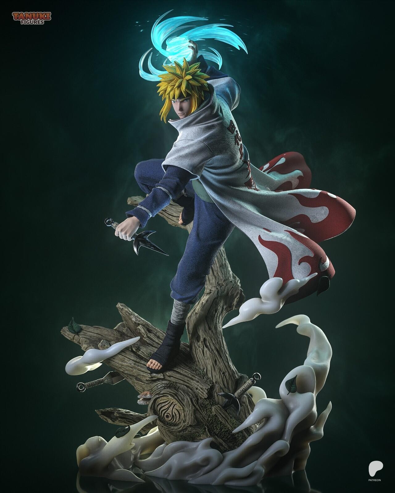 Minato Namikaze | Naruto | 3D Printed Sculpture | Unpainted 1:8