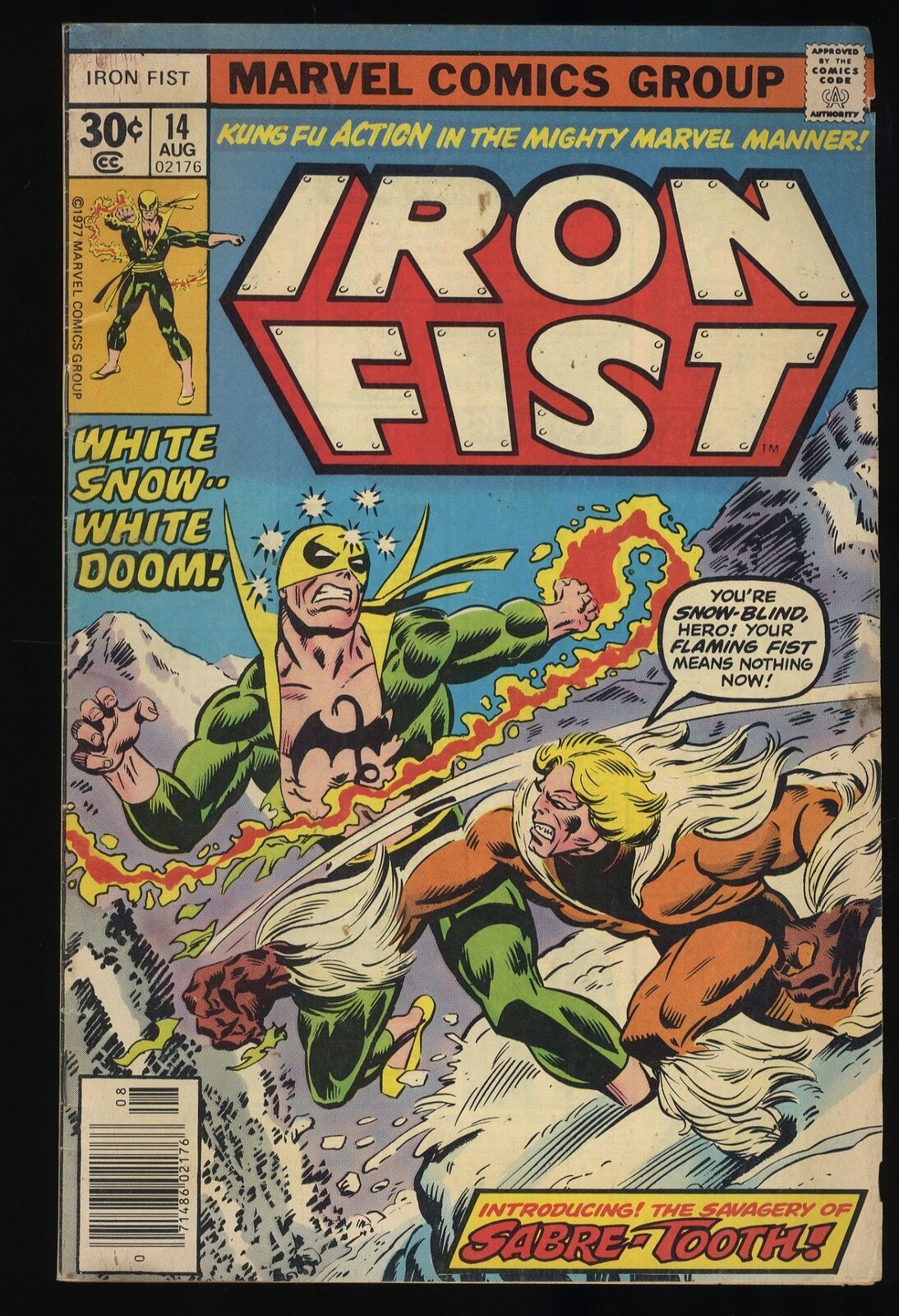 Iron Fist #14 FN 6.0 1st Appearance Sabretooth (Victor Creed) Marvel 1977