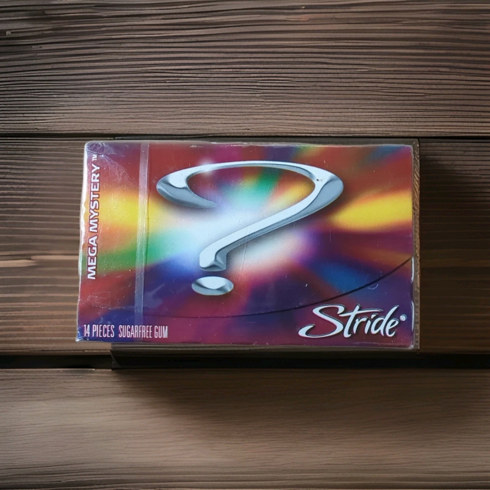 Stride Mega Mystery Gum DISCONTINUED Sealed Pack, Expired 2/29/2012, RARE