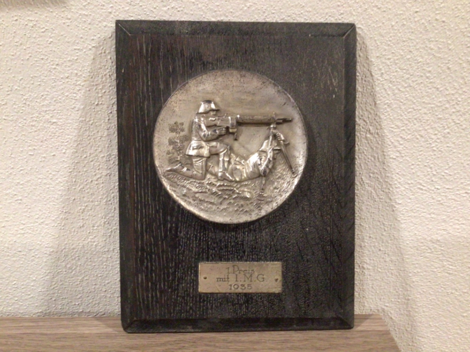 WWII German Machine Gun Plaque 1st Place