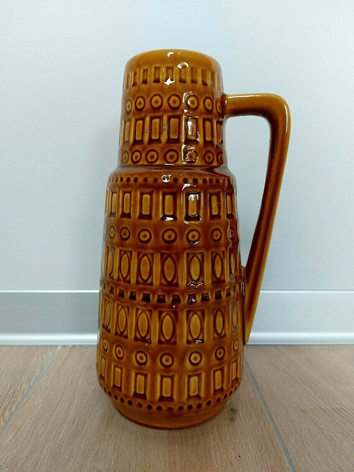 Vintage 416-26 West Germany Vase Fat Lava Keramik Glazed Pottery