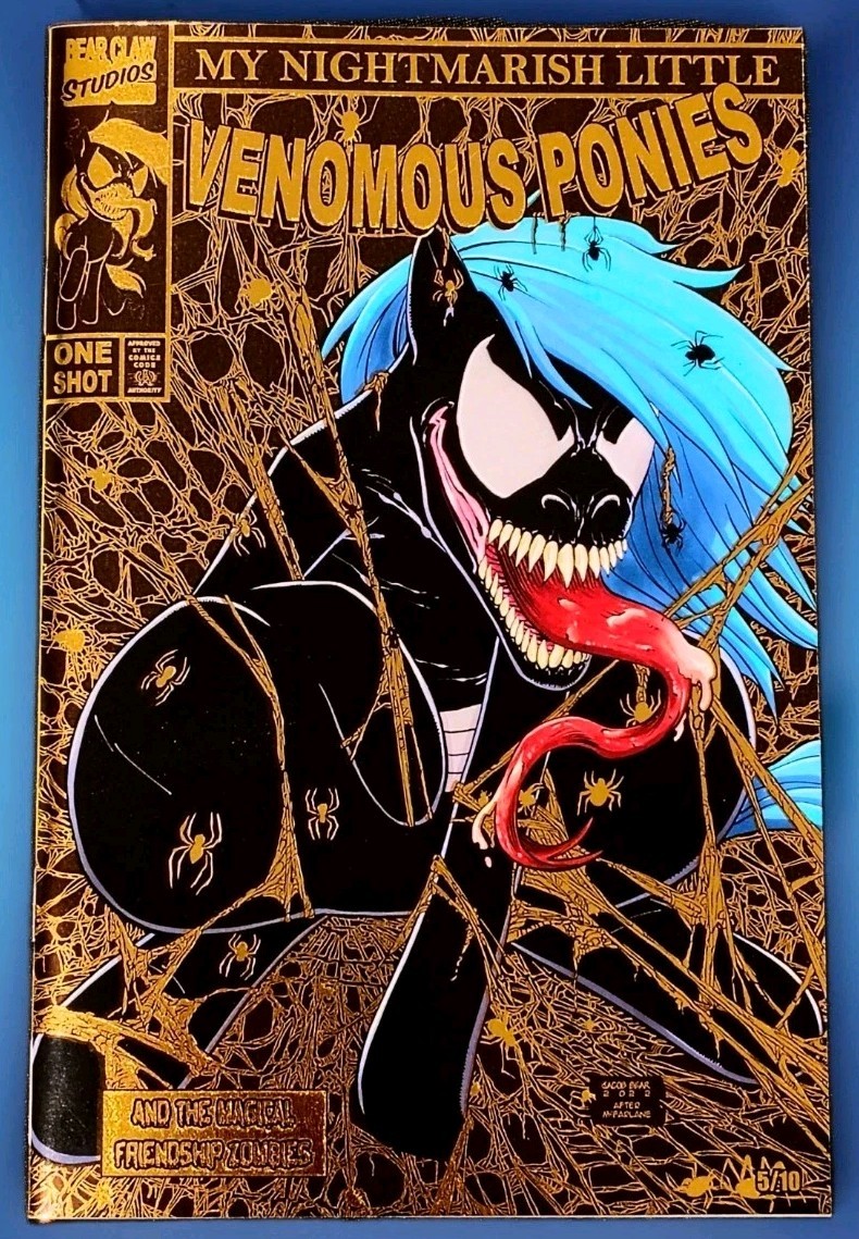 Nightmarish Little Venomous Ponies McFarlane Spider-Man Gold Foil Variant #5/10