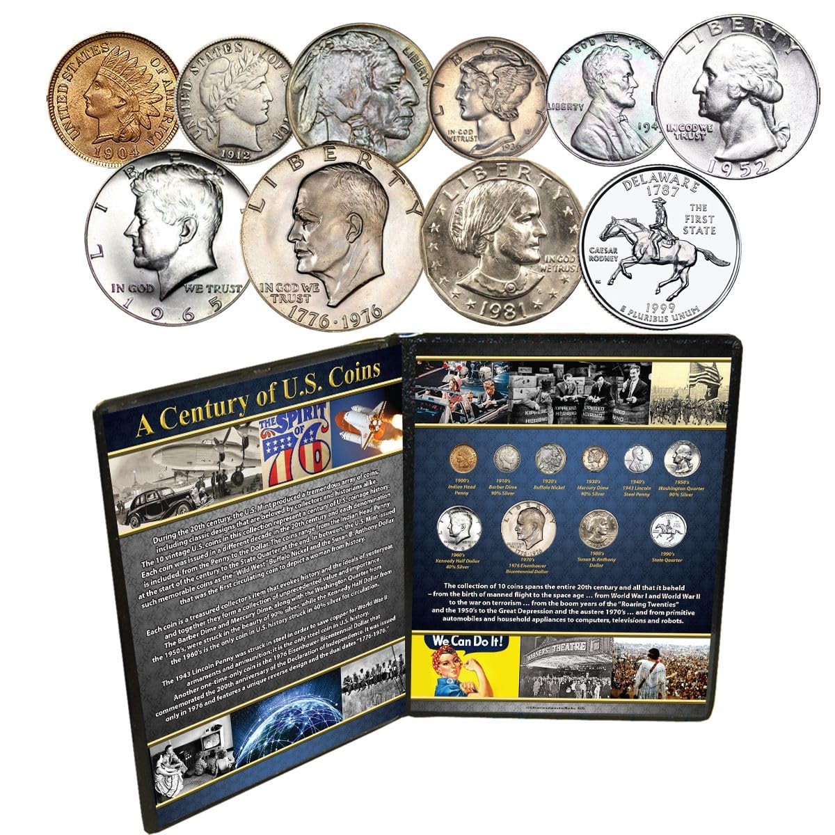 U. S. Coin Collection Set - 10 Unique Coins for Collectors and Enthusiasts U. S. Coin Collection Set - 10 Unique Coins for Collectors and Enthusiasts