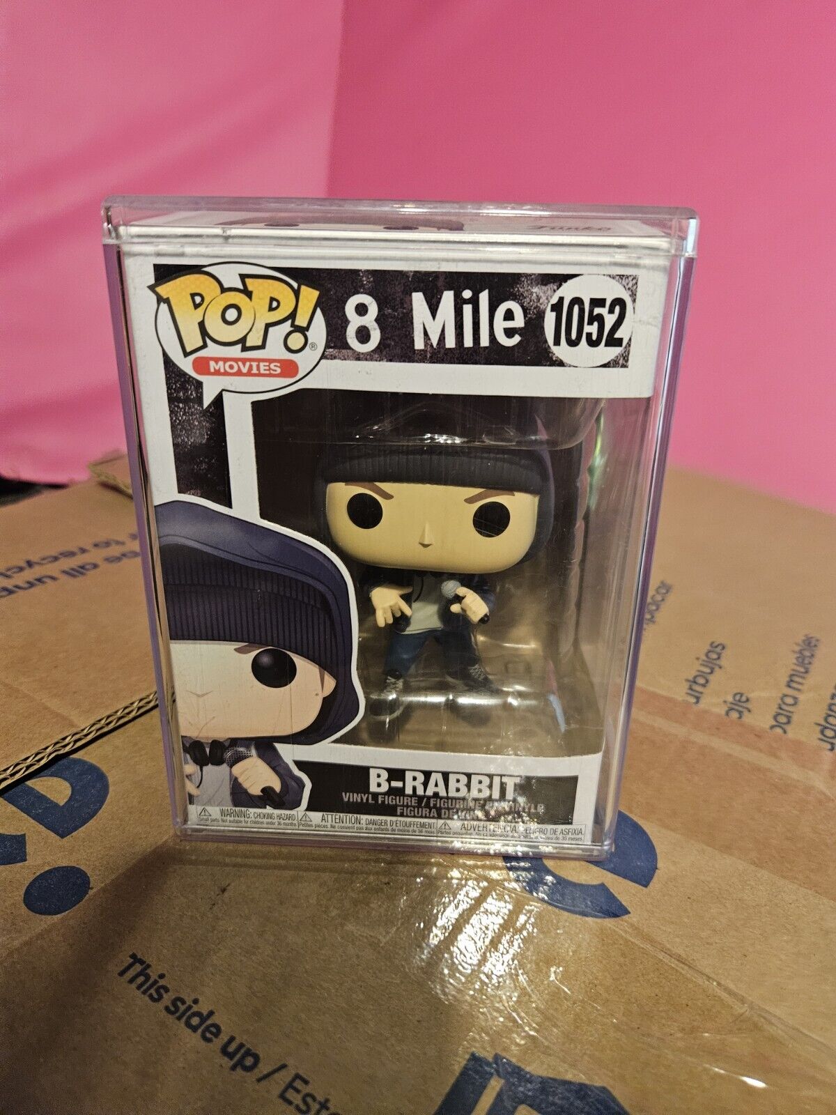 Funko Pop Movies 8 Mile B Rabbit #1052 Rare Vaulted With Pop Stack