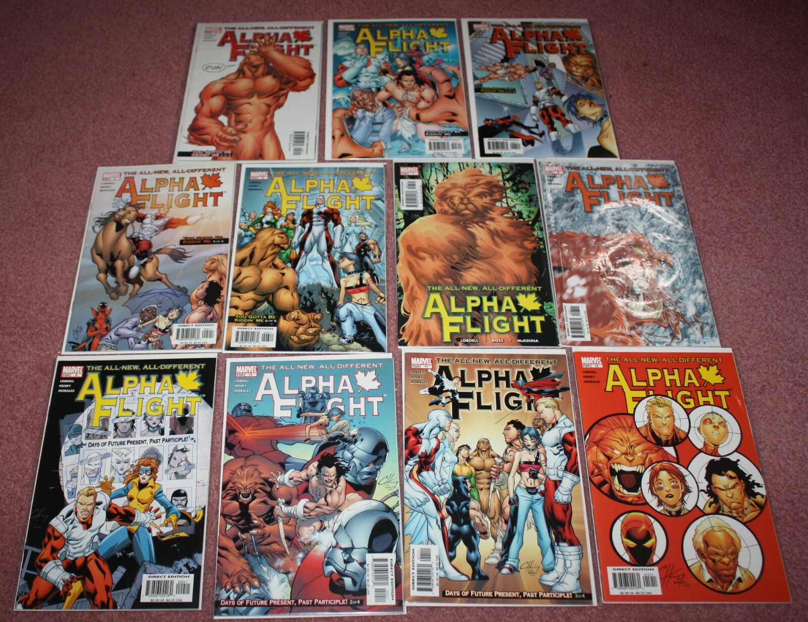 ALPHA FLIGHT COMIC BOOK, ISSUES 2-12, 2004-05