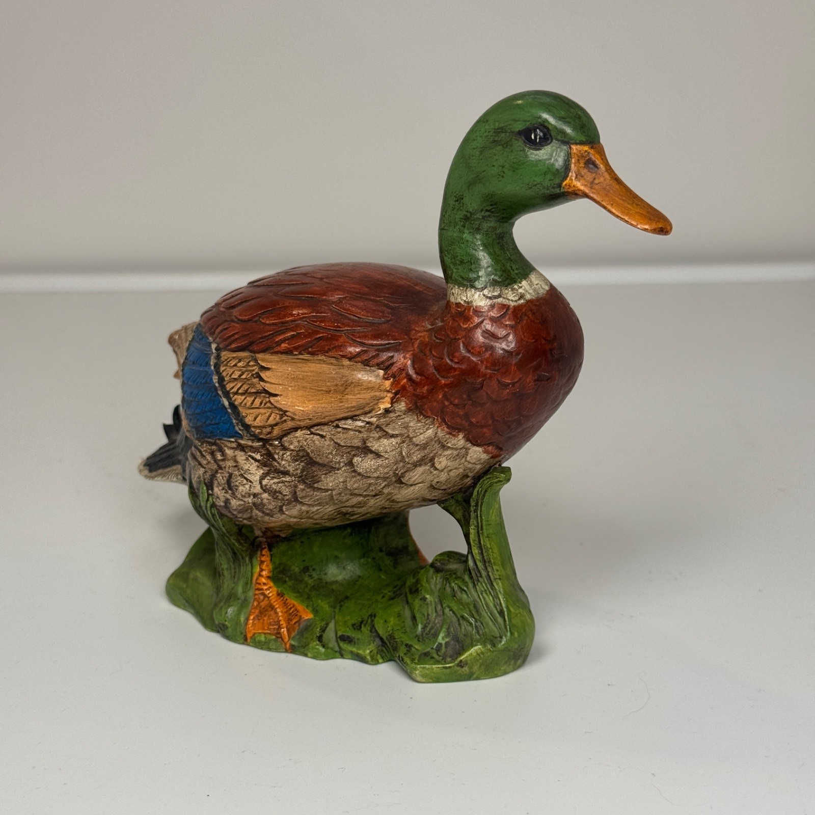 Vtg Ceramic Mallard Duck Figurine Hand Painted Hobbyist Studio Decoy Cabin Decor Vtg Ceramic Mallard Duck Figurine Hand Painted Hobbyist Studio Decoy Cabin Decor