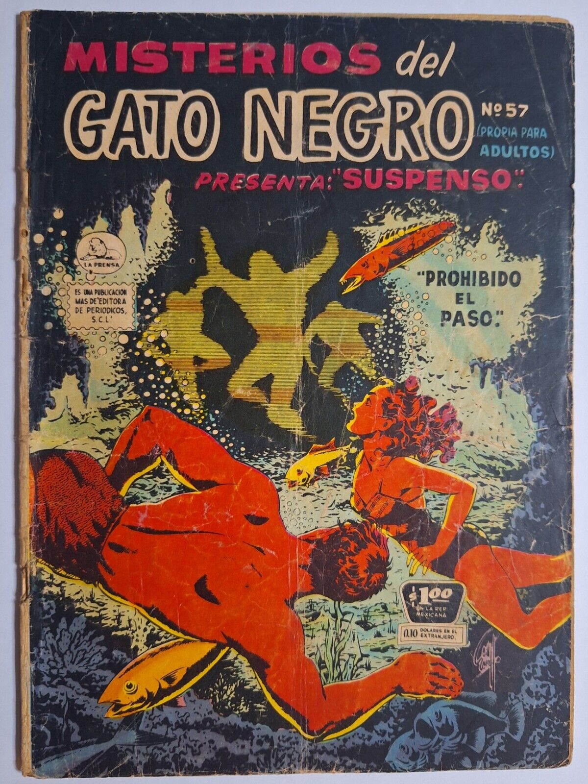Marvel Tales #156 Diff. Cover Misterios del Gato Negro #57 La Prensa 1958 RARE