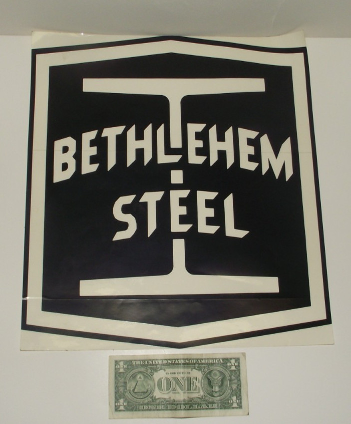 RARE NOS Vintage Original Bethlehem Steel Large 14.5\