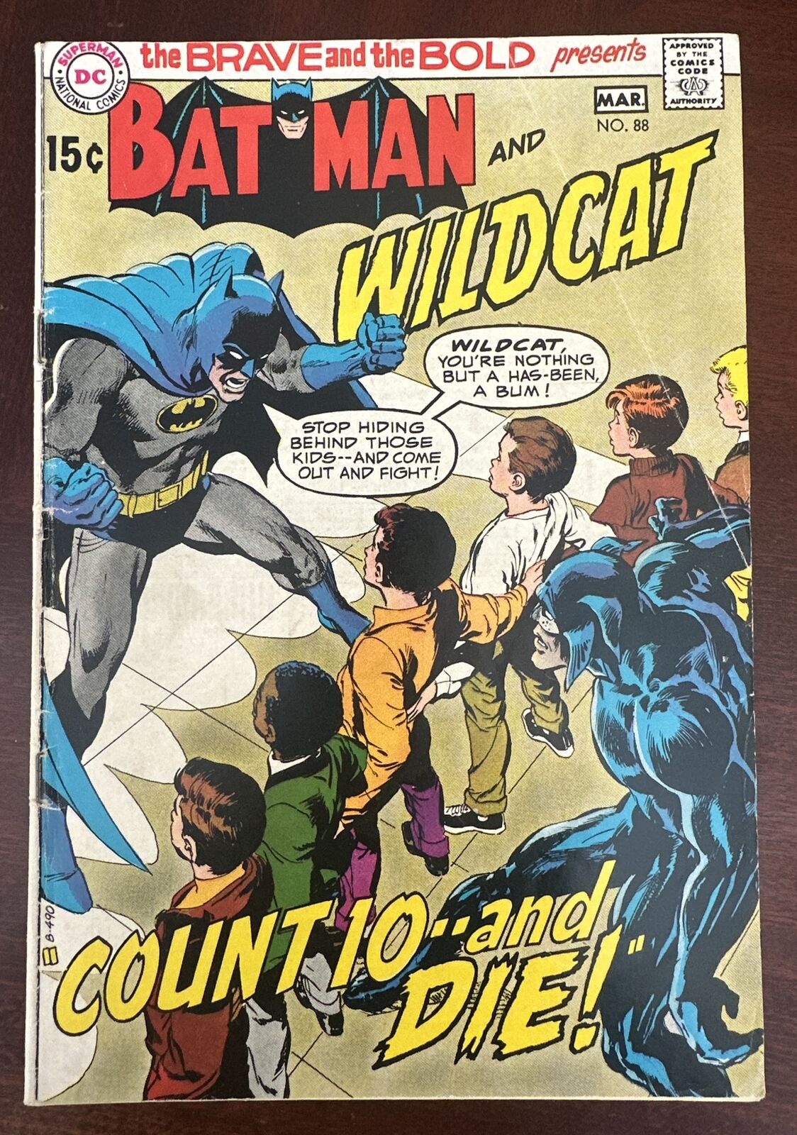 BATMAN 1970 - Brave and the Bold #88 - Batman and Wildcat