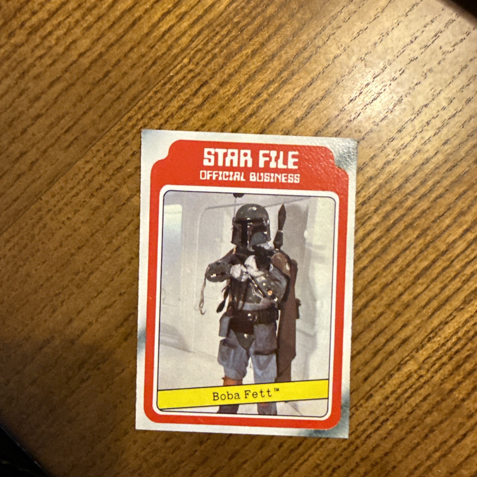1980 Topps Star Wars Empire Strikes Back Boba Fett Star File Rookie Card
