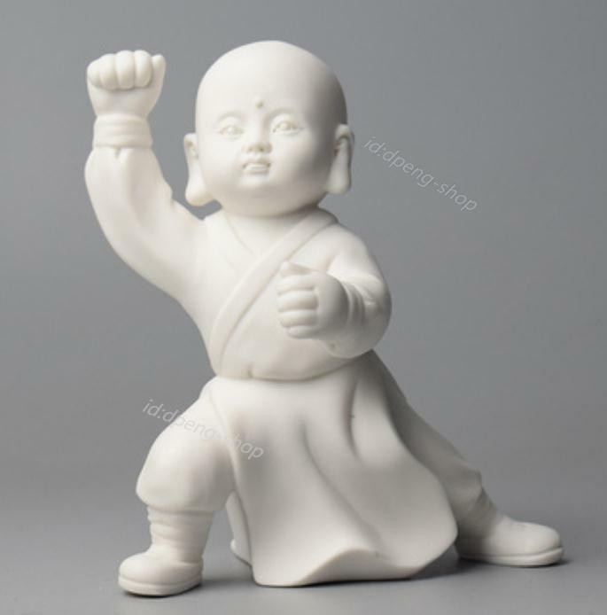 4.7 Chinese White Porcelain Ceramics Lovable Elephant Figurine Statue Statues 52