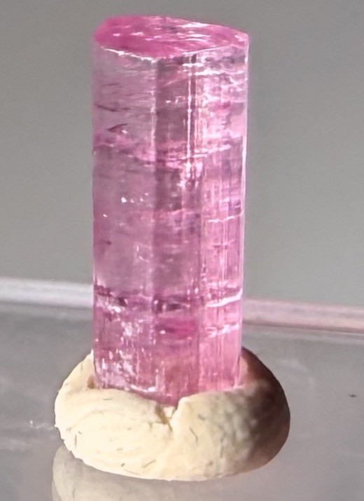 Brilliant Lustrous Redish Tourmaline Crystal Magnetic Raw Rubellite Gem Grade