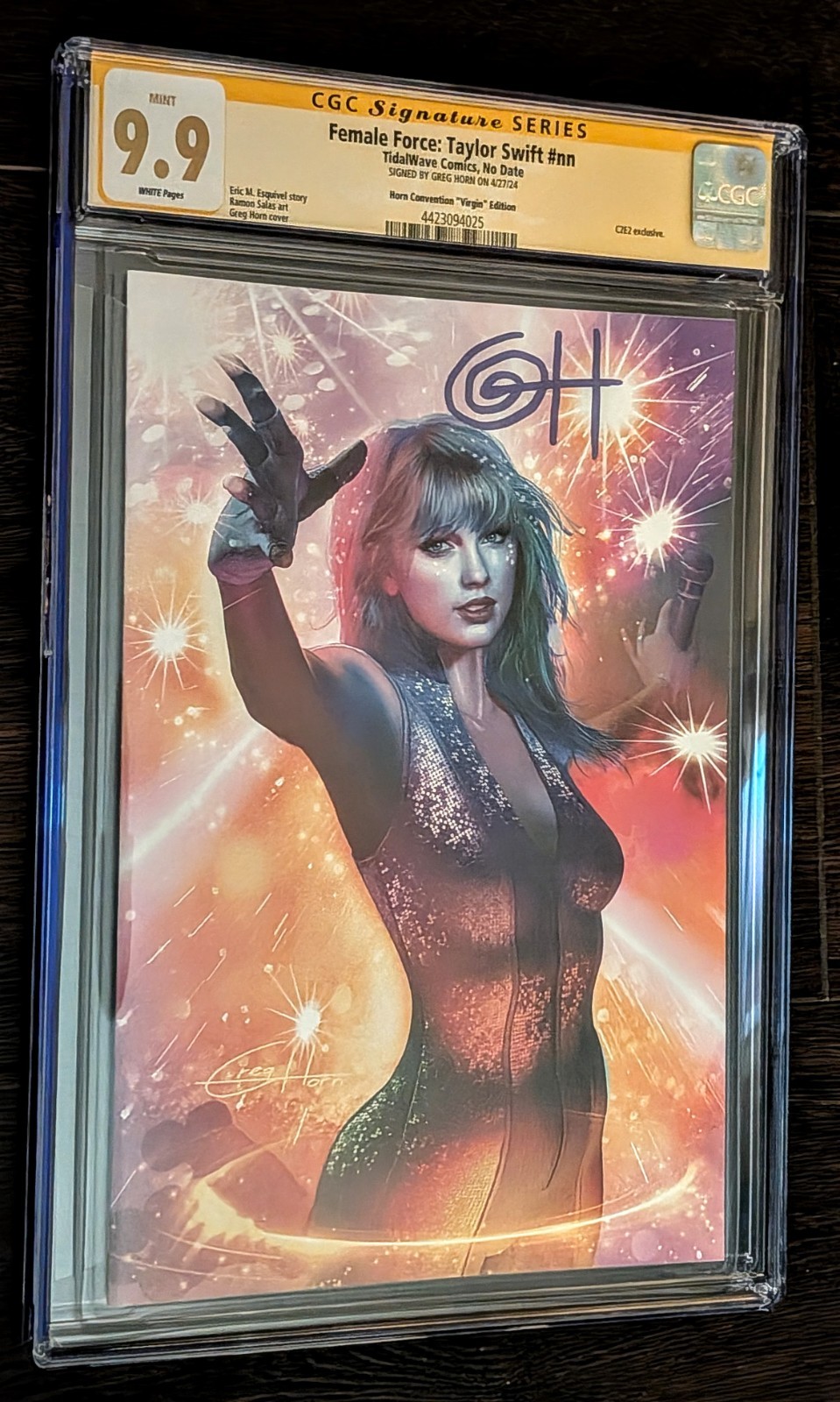 Female Force: Taylor Swift #nn - CGC 9.9 SS Signed Greg Horn C2E2 Virgin Variant