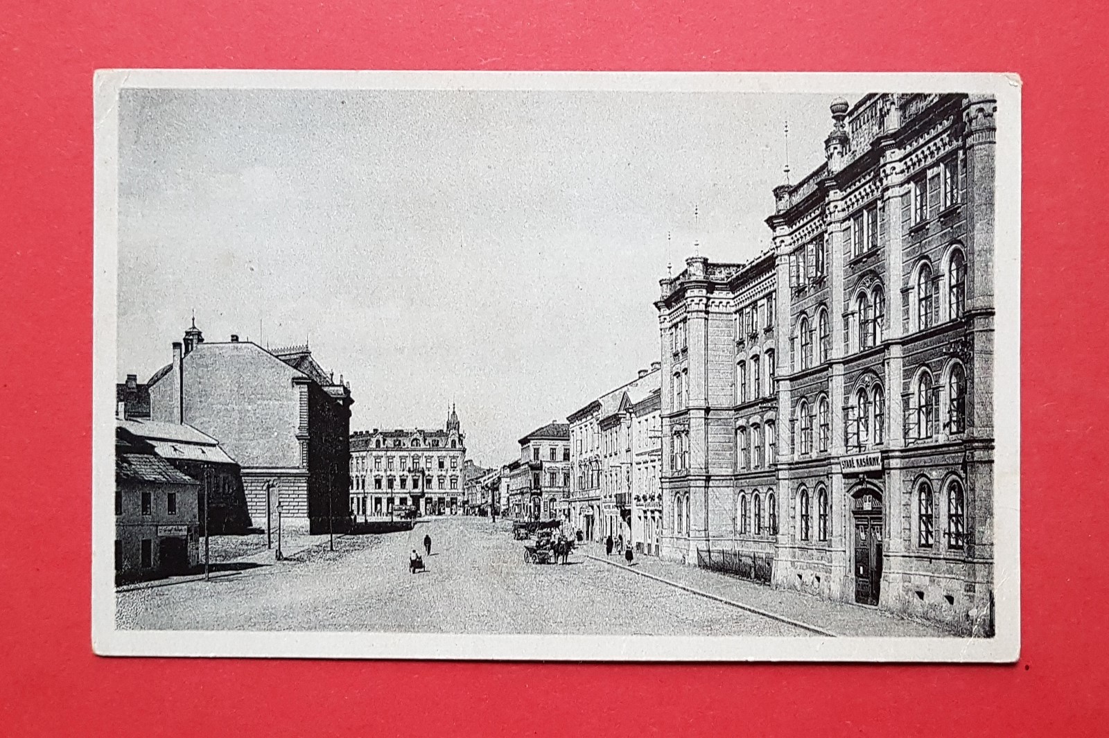 Postcard Kremsier in East Moravia around 1930 street lot (37283