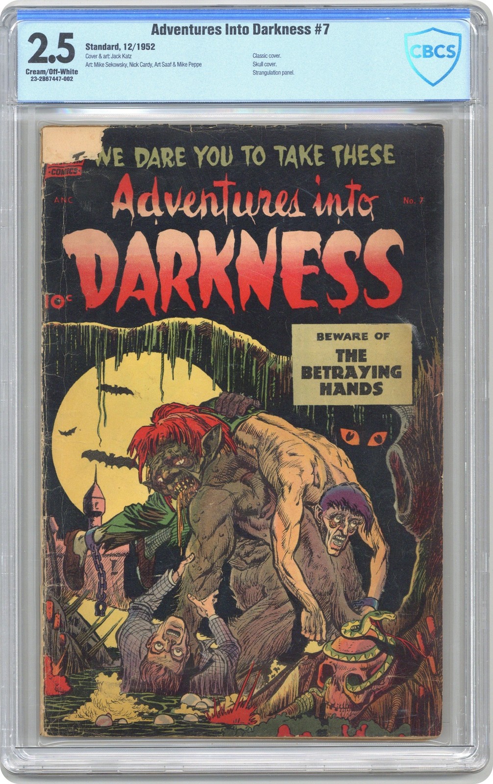 Adventures into Darkness #7 CBCS 2.5 1952 23-2B67447-002