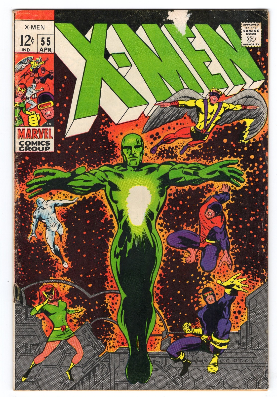 X-Men 55 1969 Marvel Comics VG 4.0 Cyclops Living Pharaoh Alex Summers