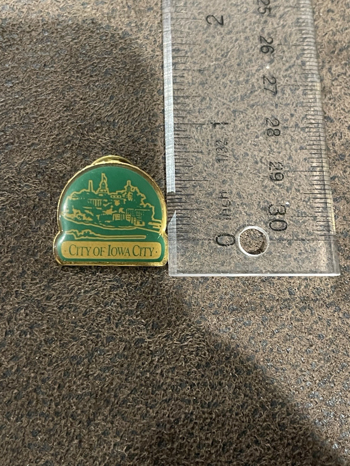 vintage City of Iowa City lapel pin