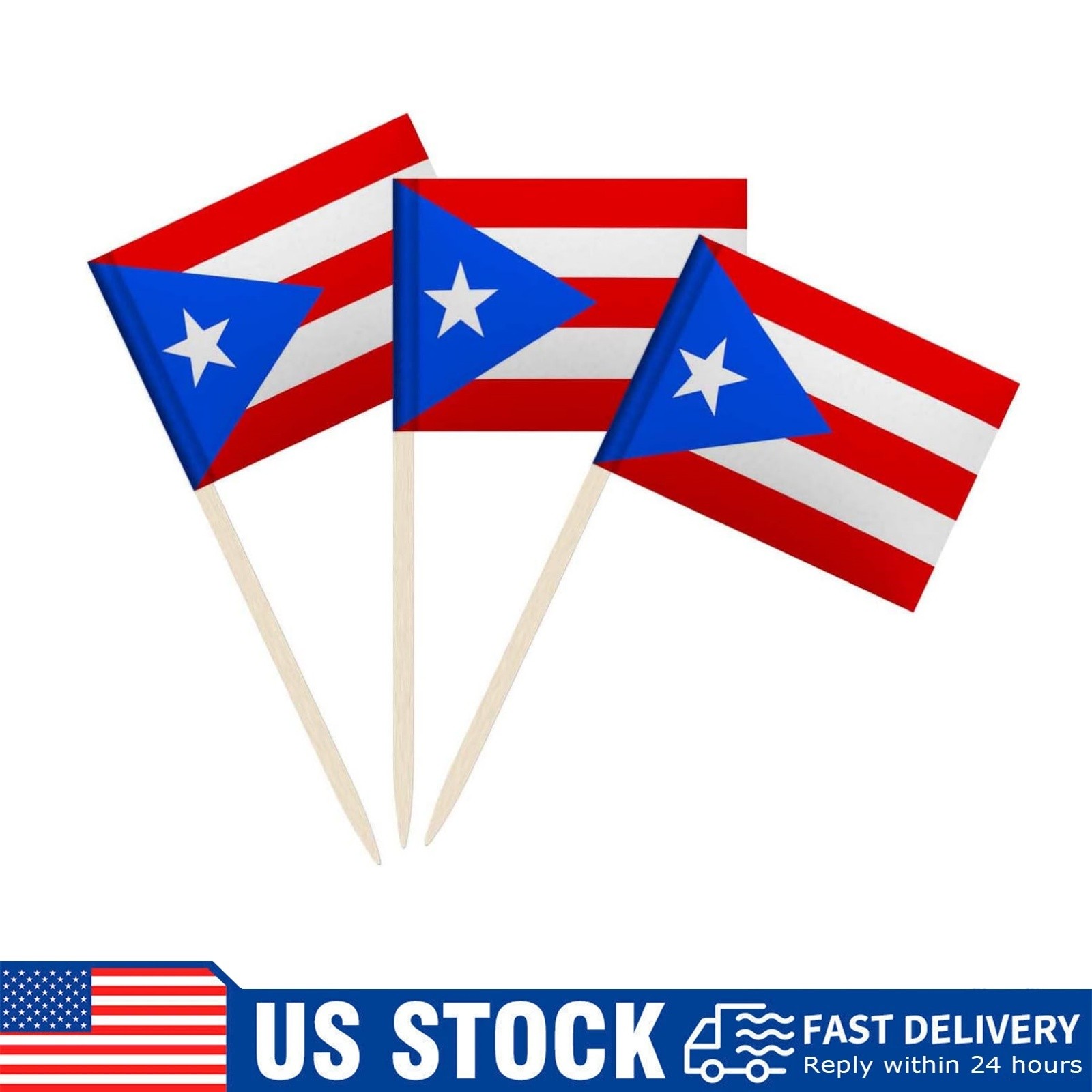 100 Pack Puerto Rico Flag Puerto Rican Toothpick Flags Cocktail Picks Mini Stick 100 Pack Puerto Rico Flag Puerto Rican Toothpick Flags Cocktail Picks Mini Stick