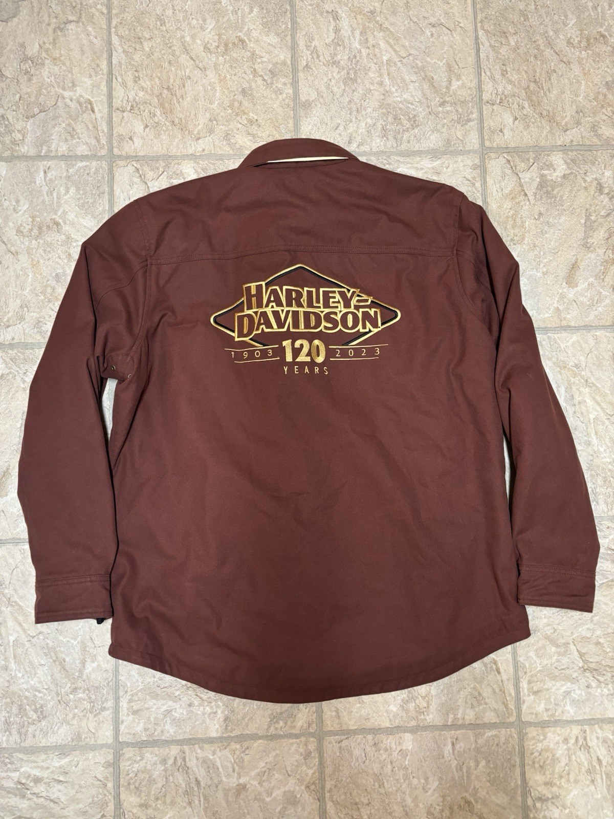 Harley-Davidson 120th Anniversary Operative Riding Shirt Jacket - Men\'s XL