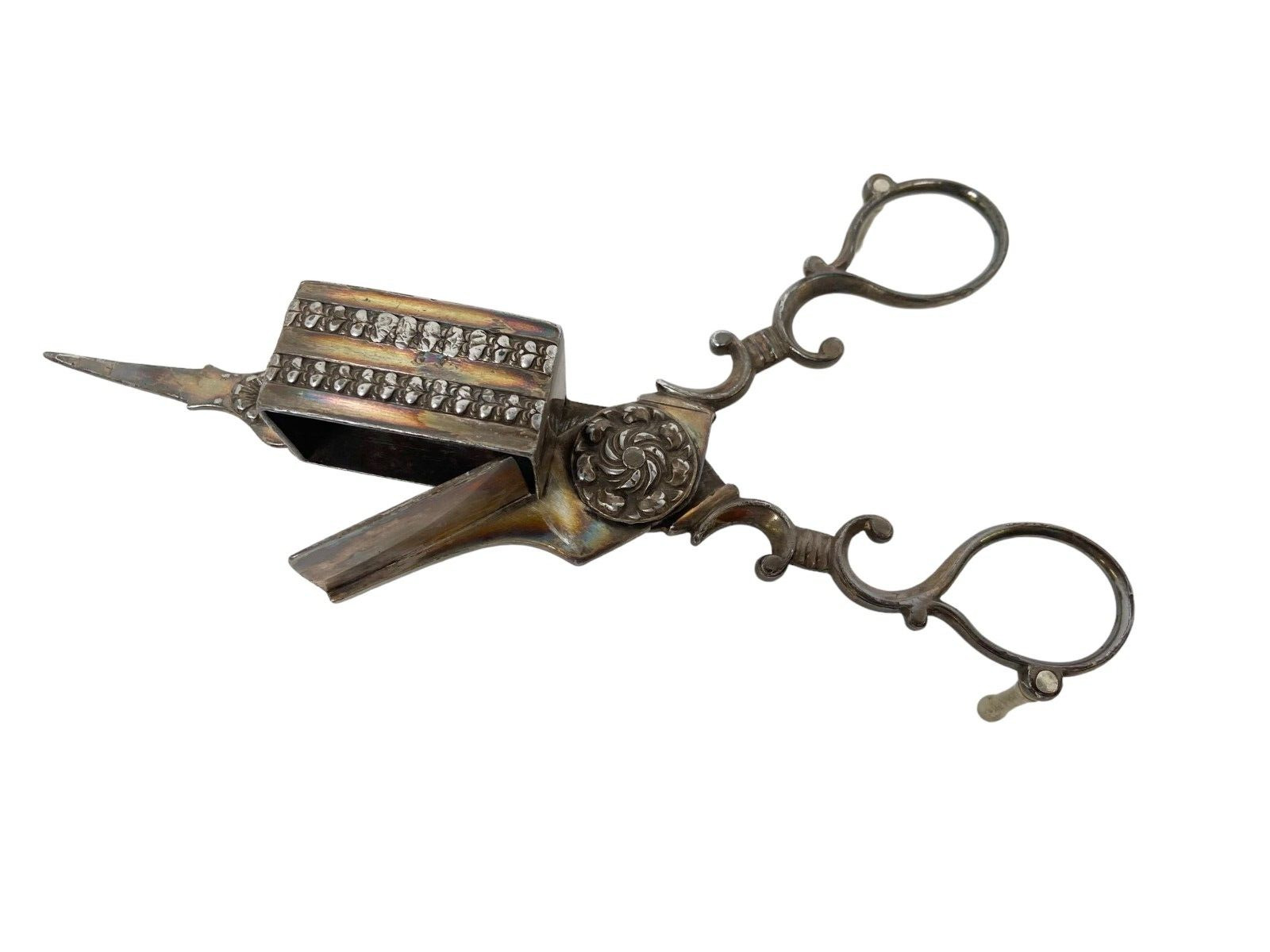 Antique Victorian 19th Century Candle Snuffer Wick Trimmer - Unique Design