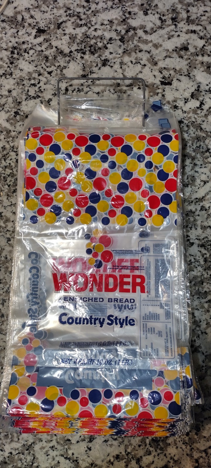 Wonder Bread Bag Lot Of 360+ Unused Store Bakery Country Style Loaf Bags Hanger 