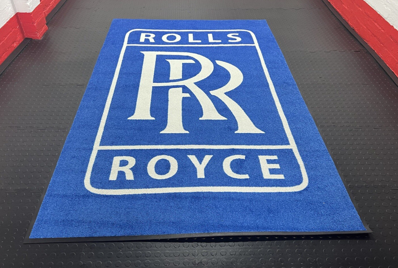 RARE 1990’s ROLLS ROYCE DEALER MAT SERVICE DEALERSHIP SHOWROOM GARAGE SIGN