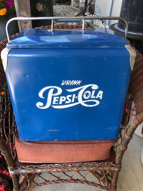 Vintage Pepsi Cola Metal Cooler, Progress Refrigerator Co. Louisville, Ky 1950\'s Vintage Pepsi Cola Metal Cooler, Progress Refrigerator Co. Louisville, Ky 1950\'s