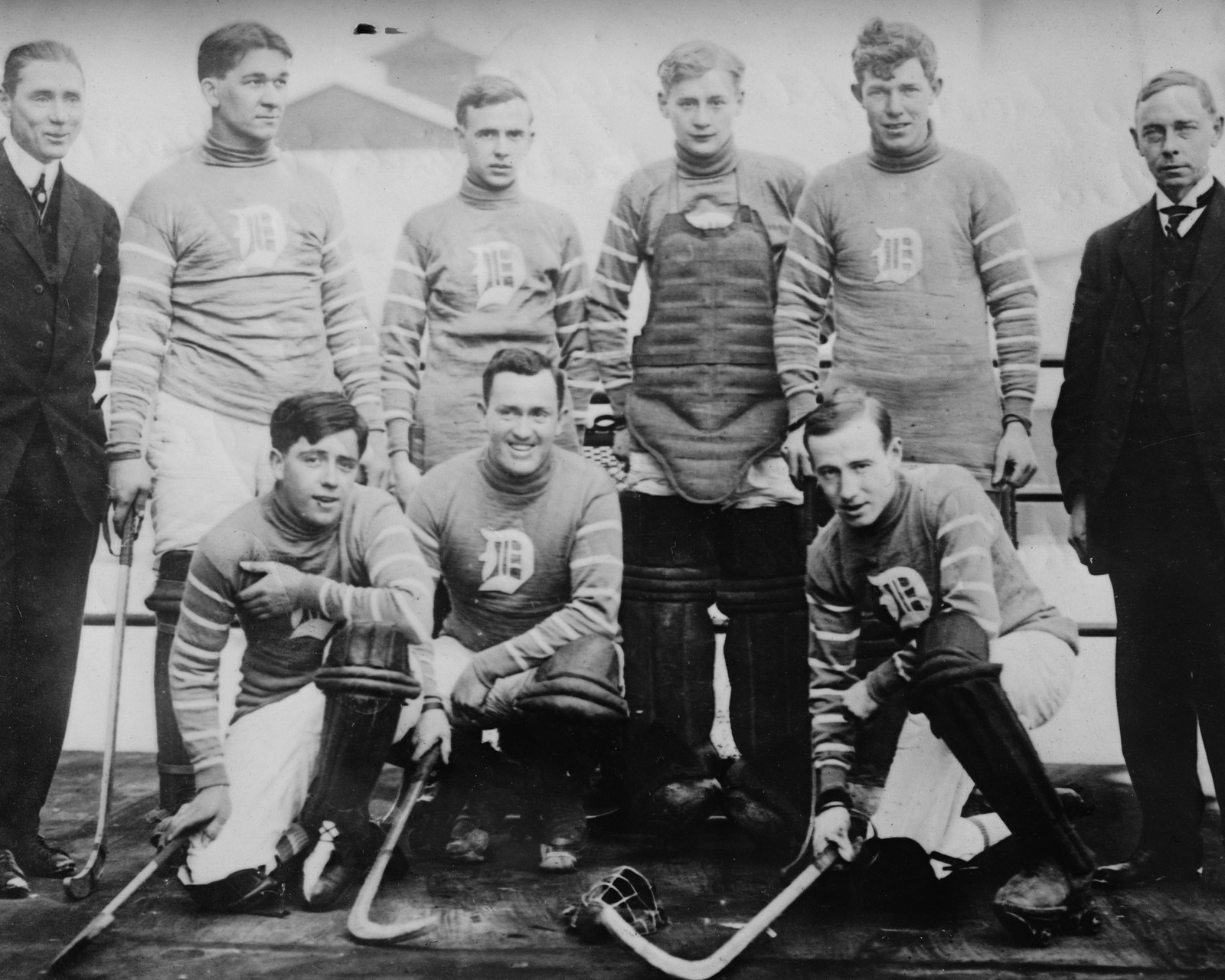 Vintage 1910 Ice Hockey Team Group Portrait 8x10 Photo Reprint Vintage 1910 Ice Hockey Team Group Portrait 8x10 Photo Reprint