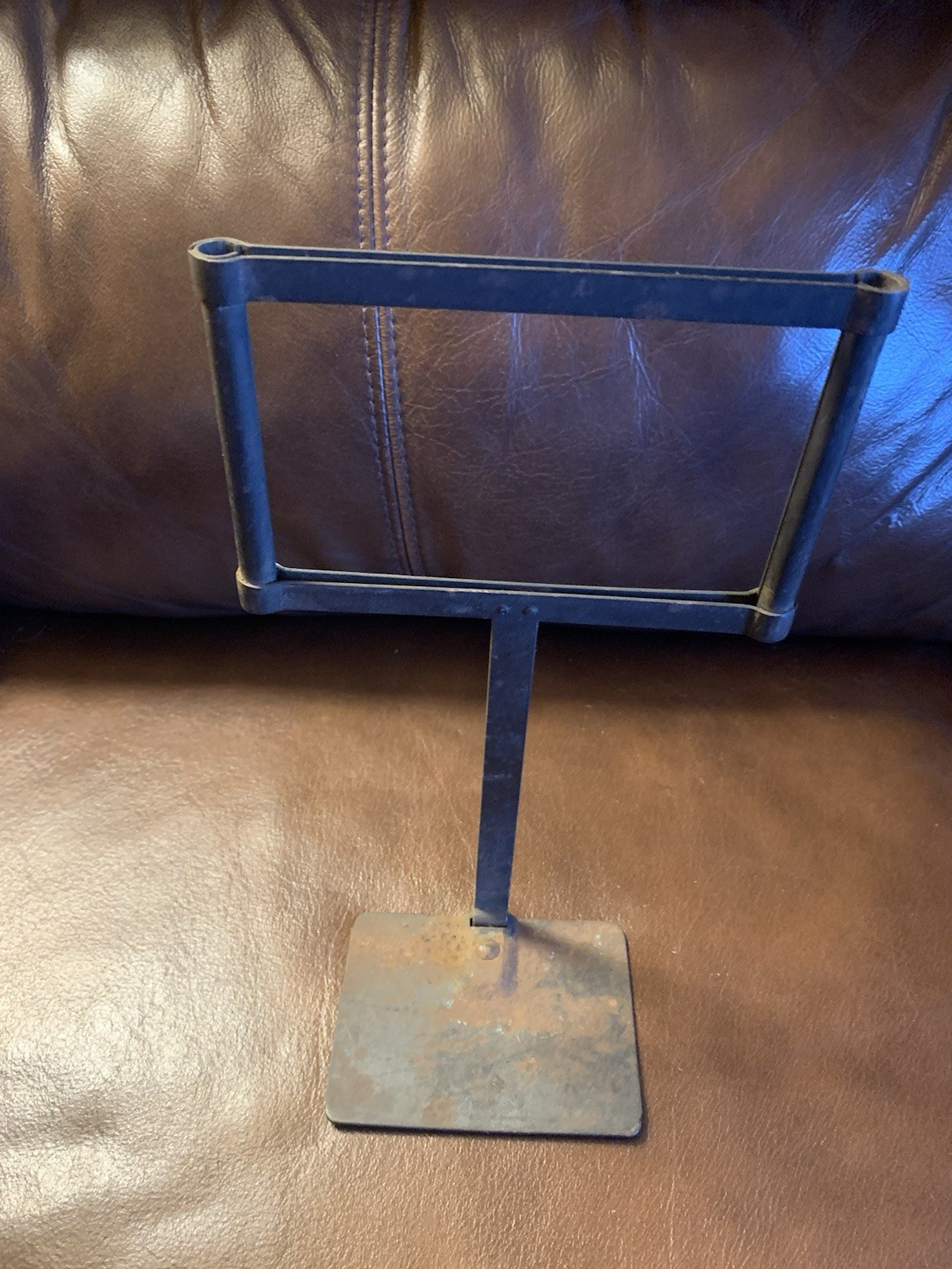 Vintage Metal Counter Top Price Holder Sign Display 