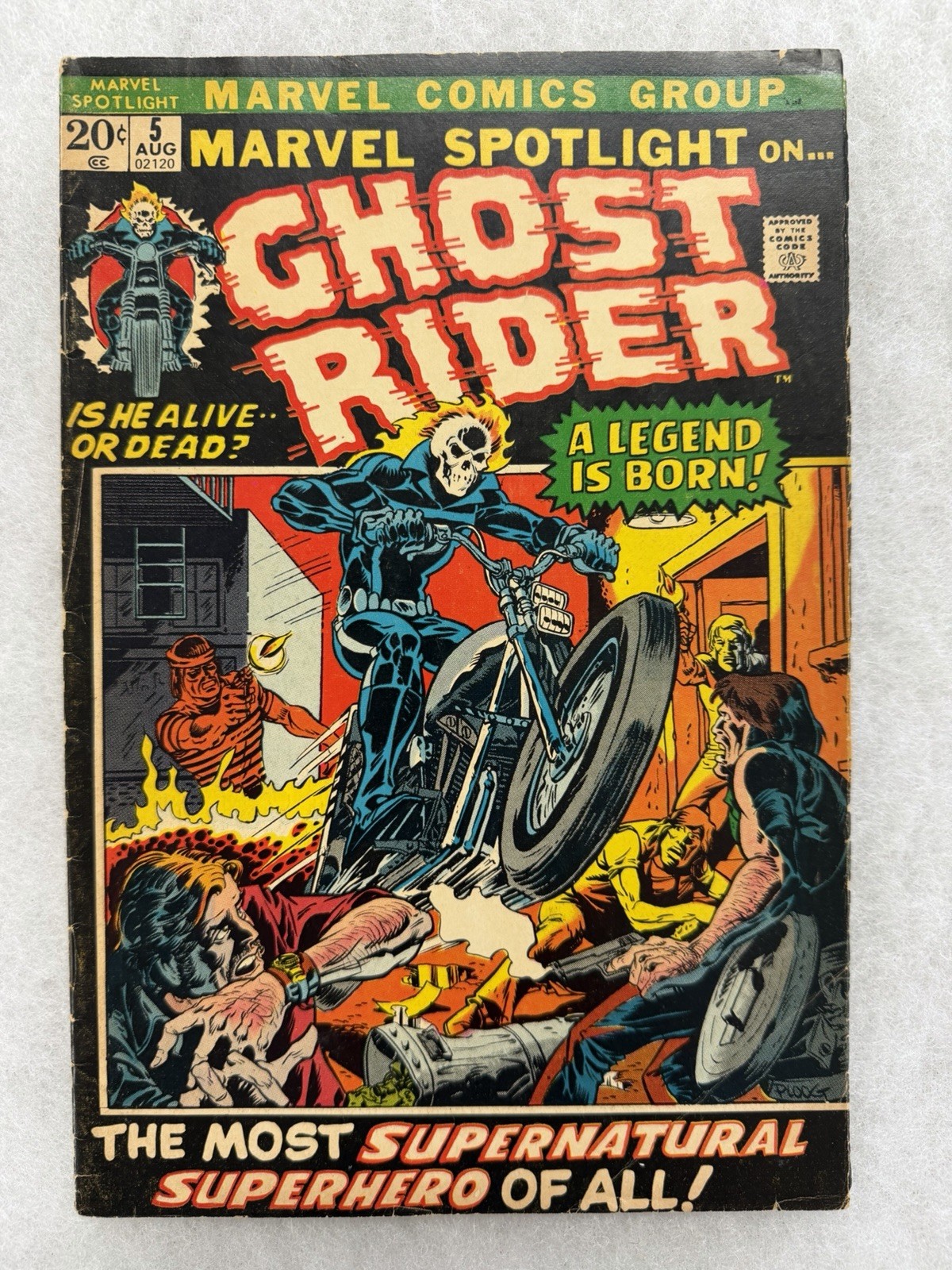 Marvel Spotlight #5 Marvel 1972 VG - VG+ 1st app. & Origin Ghost Rider