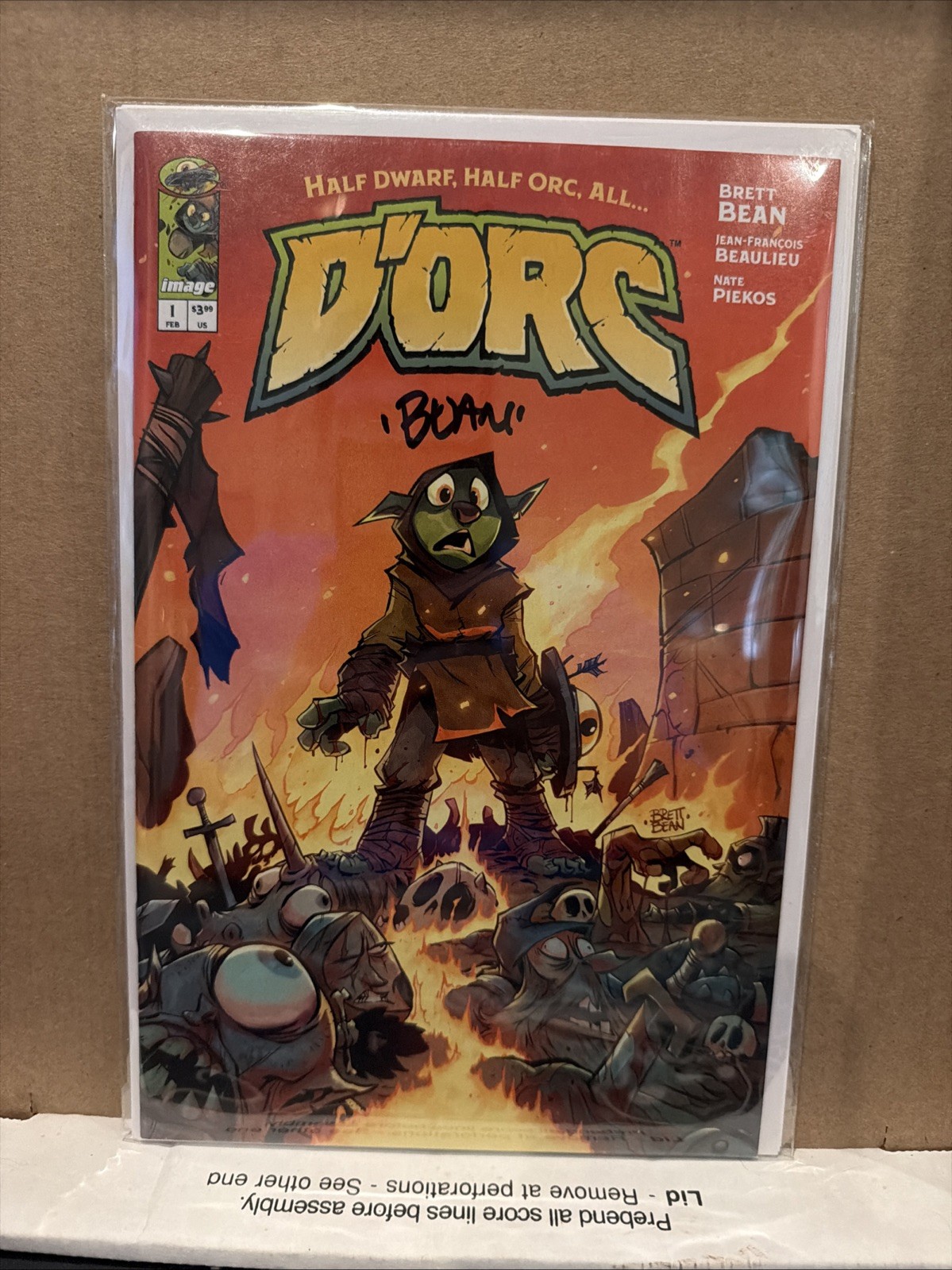 D'orc #1 A Cover 1st Print 2026 Mint Shipped Top Loaded (Signed by Brett Bean)