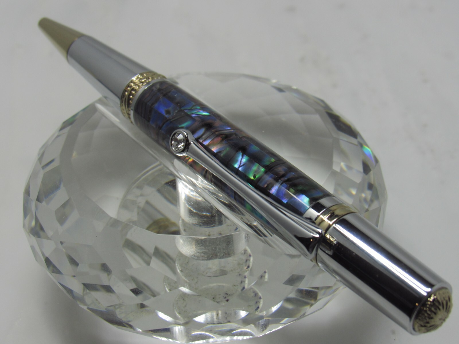 GORGEOUS HIGH QUALITY HANDMADE MAJESTIC SQUIRE PAUA ABALONE TWIST BP PEN