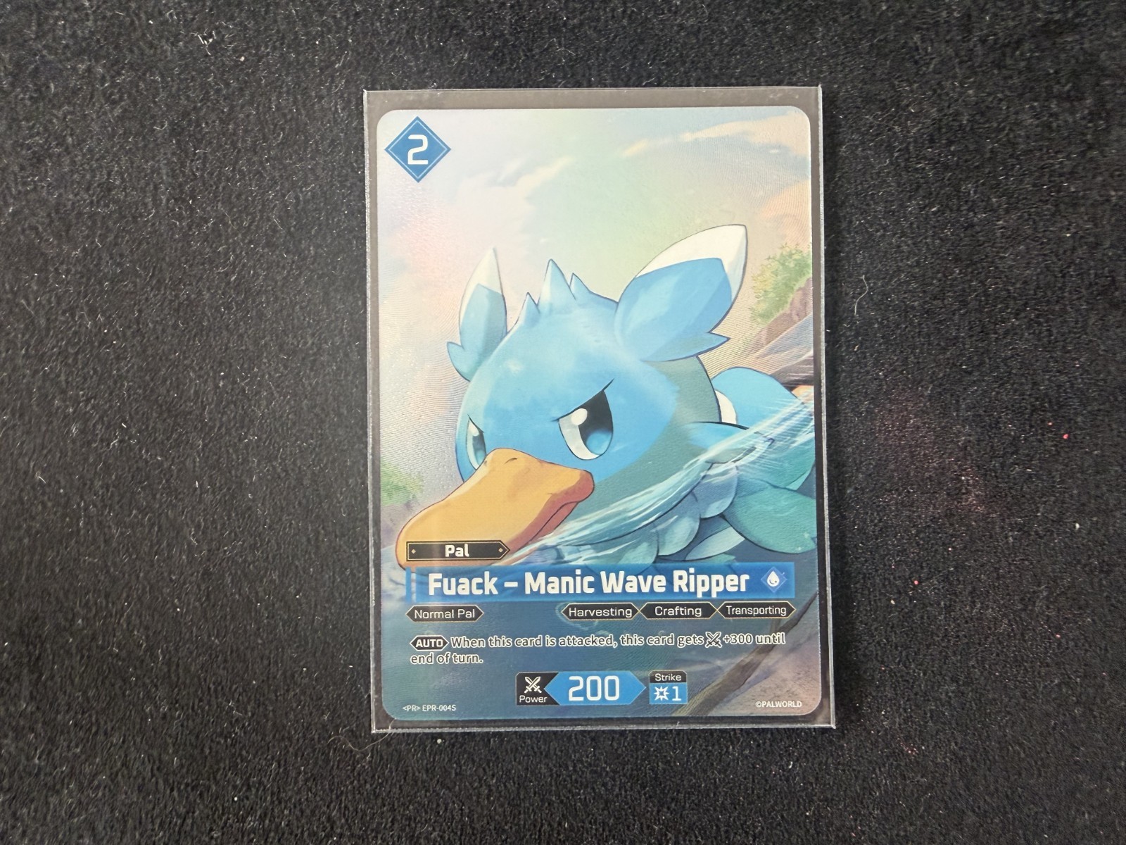Palworld OCG Full Art Winner Promo Fuack - Manic Wave Ripper Palworld