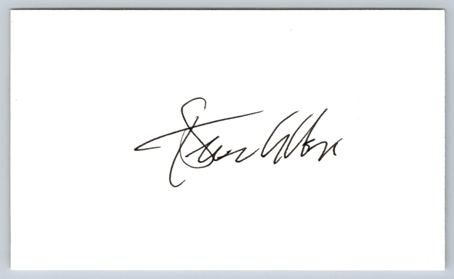 Steve Allen Original Autograph Signed Card TV Host Comedian