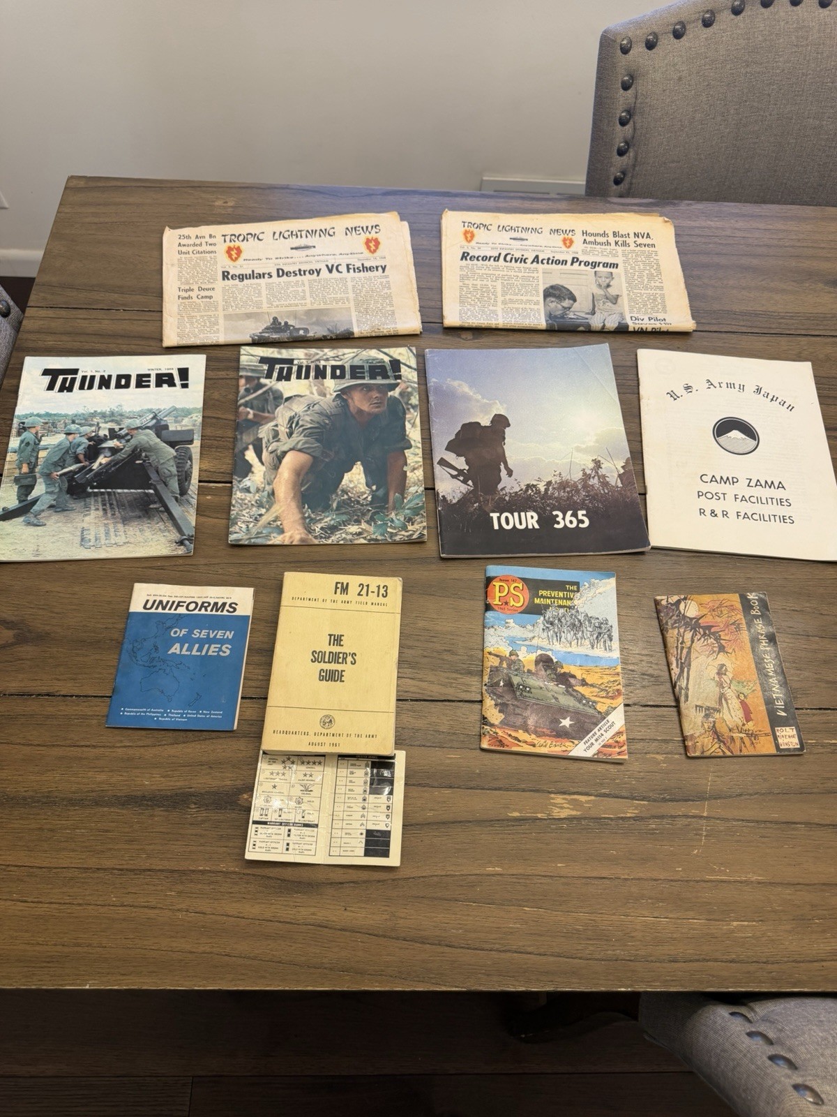 Vintage Vietnam War Lot / Newspapers / Soldier Guide / Newspaper