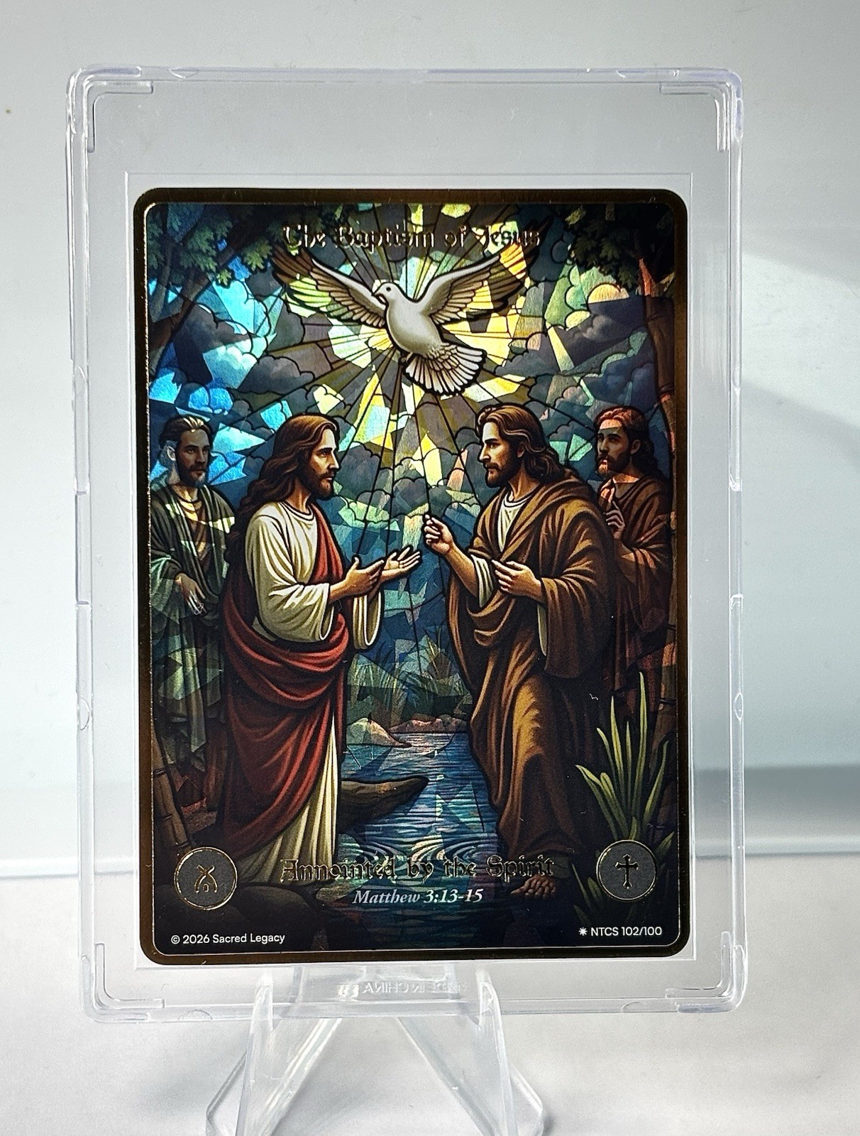Sacred Legacy -The Baptism of Jesus - NTCS 102/100 Secret Stained Glass 2026