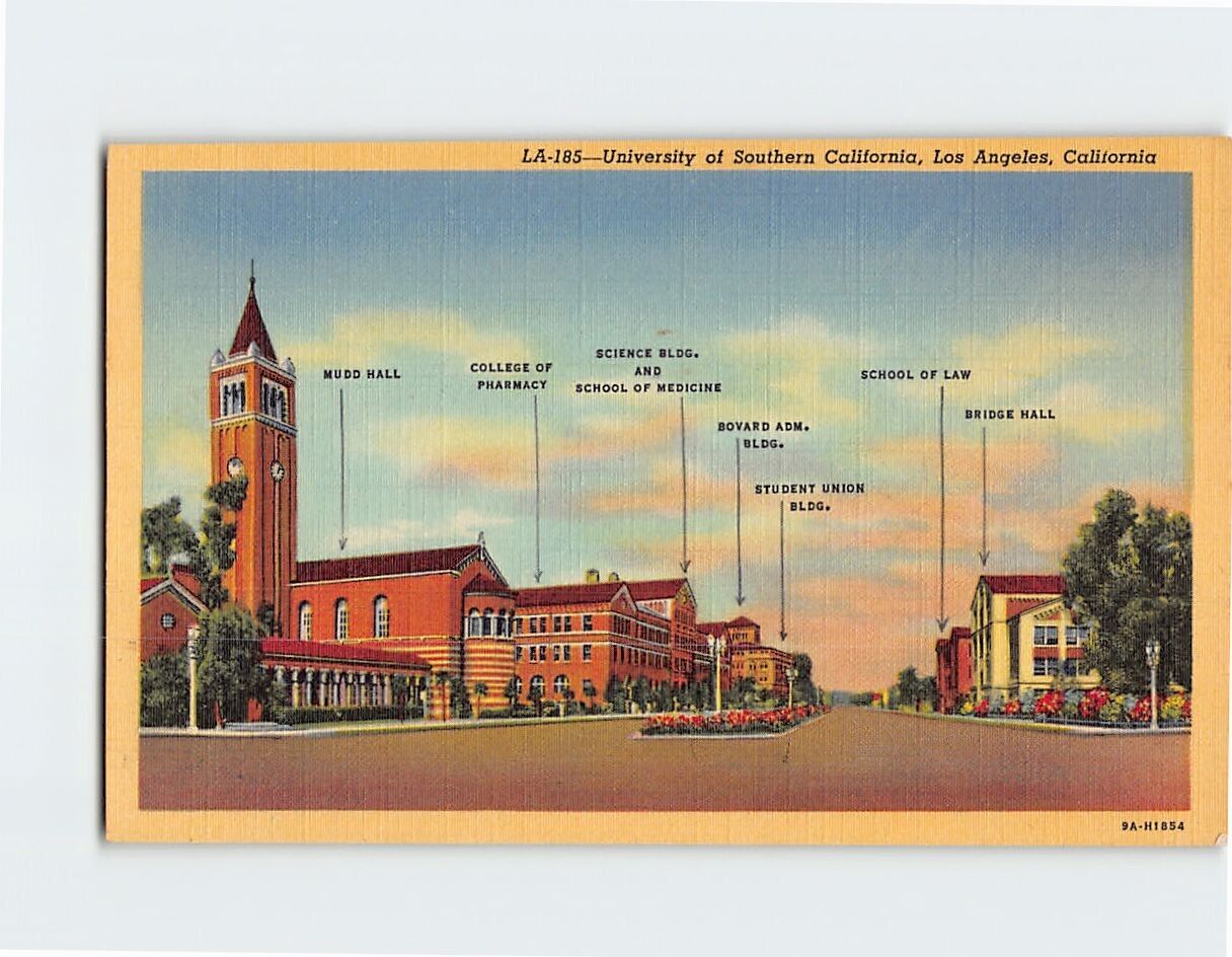Postcard University of Southern California Los Angeles California USA